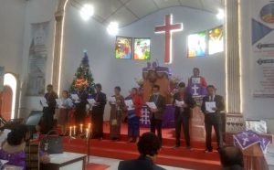Terapkan Prokes, Natal Majelis Jemaat GKPS Haranggaol 