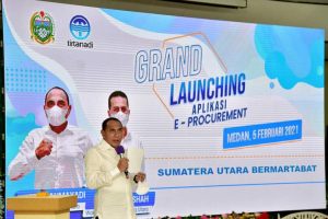 Luncurkan Aplikasi e-Procurement, Gubsu Berharap Kebutuhan Air Terpenuhi