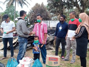 PKWK Sambangi Korban Kebakaran di Desa Persiapan