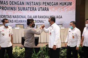 Jaga Stabilitas Keamanan Nasional Kapolda Sumut Gelar Rapat Kordinasi Antar Instansi Penegak hukum.