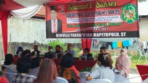 Anggota DPRD Kota Medan Renville P Napitupulu,ST Sosialisasikan PERDA NO.5 TAHUN 2015 Tentang Pemberantasan Kemiskinan Perkotaan.