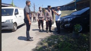 Dir.Narkoba Polda Sumut Beserta Kapolsek Medan Area Kunjungi Aiptu Saparudin Saragih Yang Mengalami Sakit.