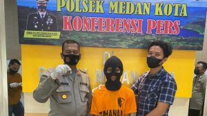 Pelaku Tindak Pidana Penyalahgunaan Narkoba Jenis Sabu , Berhasil Diamankan Tim Tekab Polsek Medan Kota.