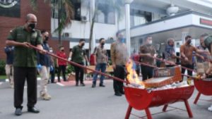 Kejaksaan Negeri Medan ,Musnahkan Barang Bukti Dari Berbagai Hasil Tindak Pidana