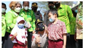 Vaksinasi Anak Usia 6-11 Tahun Digiatkan Dikabupaten Sergai, Ditinjau Langsung Kapoldasu