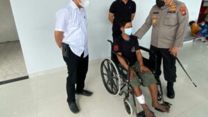 Sat Reskrim Polres Pelabuhan Belawan Tembak Perampok Spesialis Lempar Kaca Mobil