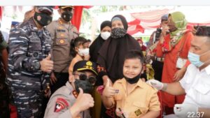 Akselerasi Vaksinasi anak Kapolda sumut : Terimakasih Dukungan Orang Tua