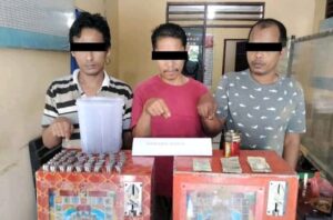 Pemain dan 3 Mesin Judi JaKcpot Diamankan Polsek Panai Tengah