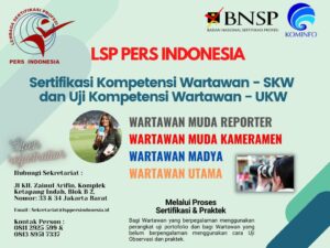 LSP Pers Indonesia Buka Pendaftaran SKW atau UKW
