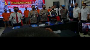 Sat Reserse Narkoba Polrestabes Medan Gagalkan Peredaran 9500 Butir Narkotika Jenis Pil Yaba.