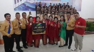 Bikin Getar Satu Gedung, Paduan Suara DLab3 Juara Pertama se-PTPN III
