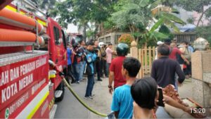 Gudang Milik Pengusaha Batu Alam Terbakar, Sumber Api Diduga Akibat Arus Pendek