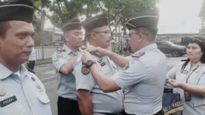 Rutan Kelas I Medan Adakan Apel Kenaikan Pangkat