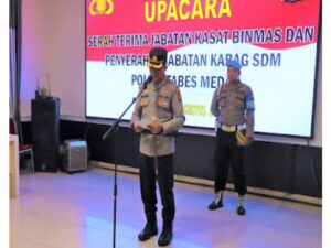 Gelar Sertijab Kabag SDM Dan Kasat Binmas Polrestabes Medan. Tatareda: Berikan Pelayanan Terbaik Kepada Masyarakat