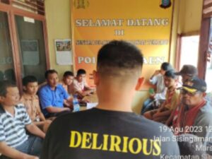 Perkelahian Antar Siswa Dua SMP Negeri Silaen Dimediasi Oleh Polsek Silaen