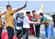 Kunjungan Kerja selama Dua Hari Disumatera Utara, Wapres Ma’ruf Amin Disambut Beberapa Pejabat Di bandara Kuala Namu