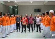 Kepala Rumah Tahanan Negara(Karutan) Kelas l Medan Kanwil Kemenkumham Sumut Sambut Tim Inspektorat Wilayah V