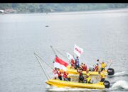 Kapolda Sumut Kibarkan Bendera Merah Putih Flag Parade Bersama Pebalap F1 Powerboat