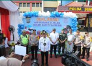 Gebyar Keselamatan Lalu Lintas, Polda Sumut Terbangkan Balon Berhadiah Sapi Bagi Warga