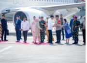 Tiba Di Kualanamu, Presiden Disambut Sejumlah Pejabat Sumut