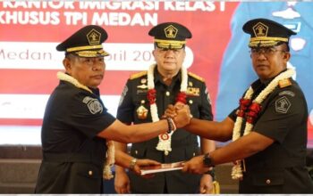 Pimpinan Kantor Wilayah Kementerian Hukum dan HAM Sumatera Utara Resmi Berganti