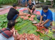 Partukkoan Pajak Melati Berbagi Bingkisan Daging Menjelang Nari Natal 2024