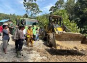 Polisi dan Instansi Terkait Amankan Lokasi Pascagempa di Kabupaten Tapanuli Utara