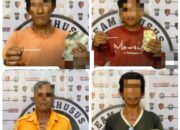 Sat Reskrim Polres Pelabuhan Belawan Amankan Empat Pelaku Pungli Bermodus Juru Parkir Liar