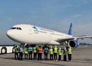 RAMPUNGKAN FASE KEBERANGKATAN PENERBANGAN HAJI 1446 H, GARUDA INDONESIA CATATKAN TINGKAT KETEPATAN WAKTU 96,4%