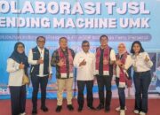 Pelindo Regional 1 Berkolaborasi Dengan PT ASDP Indonesia Ferry Untuk Vending Machine UMK Melalui Program TJSL di Danau Toba
