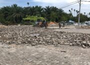 Aparat Gabungan Masih Kawal Hari Ketiga Penertiban, THM Marcopolo Akhirnya Diratakan