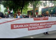 Unjuk Rasa BPRPI Sumut di DPRD Sumut Tertib Damai