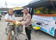 Polres Pelabuhan Belawan Gelar Gerakan Pangan Murah Polri, Jual 1 Ton Beras SPHP di Belawan II