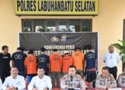 Ops Kancil Toba 2025 Polres Labusel Tangkap 8 Pelaku Curanmor, Sita 15 Motor LABUSEL