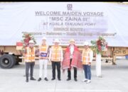 PT PMT Berhasil Layani Pengapalan Perdana Kapal MSC Group Dari Kuala Tanjung ke Singapura