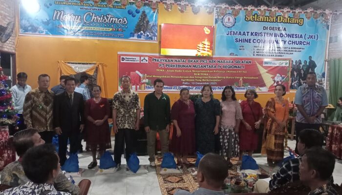 BKAK PKS Aek Nabara Selatan Gelar Bakti Natal, Kehangatan Perayaan Kian Terasa