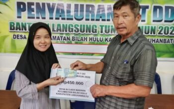 Pemdes N-3 Aek Nabara Salurkan BLT Desa Januari-Maret 2026 kepada 3 KPM