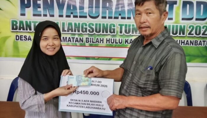 Pemdes N-3 Aek Nabara Salurkan BLT Desa Januari-Maret 2026 kepada 3 KPM