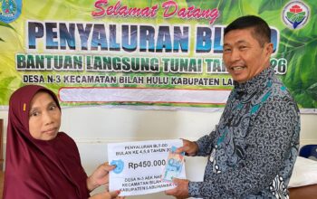 Desa N-3 Aek Nabara Salurkan BLT April-Juni 2026