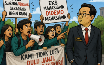 Eks Mahasiswa Didemo Mahasiswa
